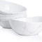 102.499 Porcelain Bowls - 18 Ounce for Cereal, Salad, Dessert - Set of 4, Marble Pattern