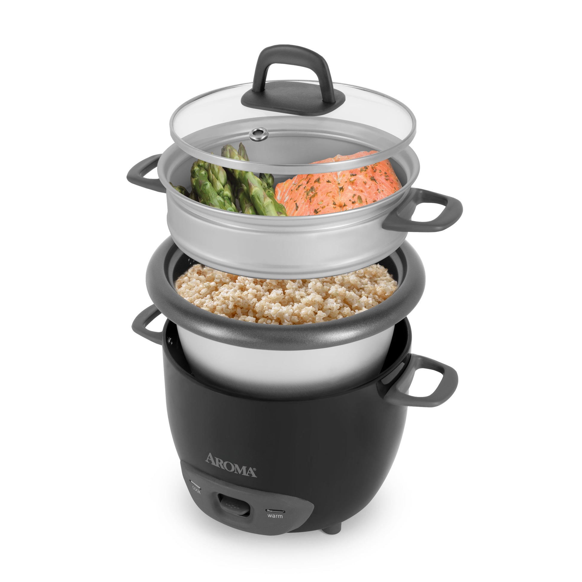 ® 6-Cup (Cooked) / 1.5Qt. Rice & Grain Cooker, Black, New, ARC-743-1NGB