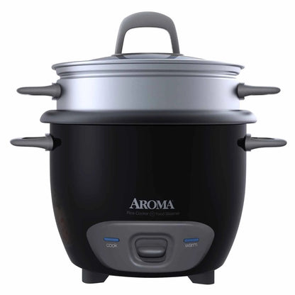 ® 6-Cup (Cooked) / 1.5Qt. Rice & Grain Cooker, Black, New, ARC-743-1NGB